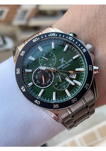 Kadranı Yeşil Göstergeleri Aktif Yeni Sezon Erkek Kol Saati