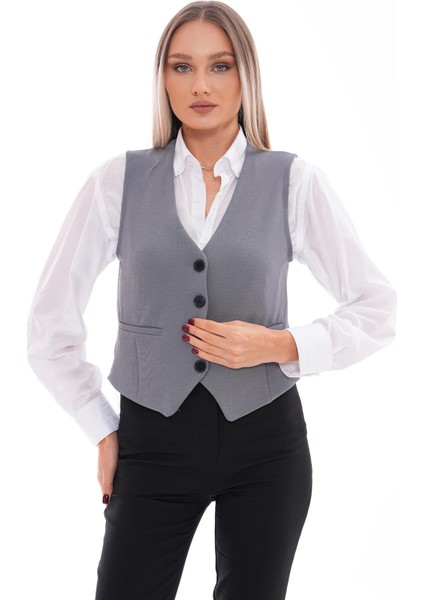 Kadın Düğme Kapamalı Yelek 245289 - fırsatları