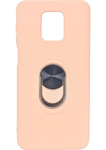 Xiaomi Redmi Note 9s Uyumlu Leather Ring Nano Arka Koruma Kılıf