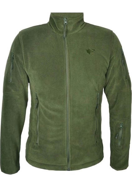 Haki 5 Cepli Tüylenme Yapmayan Polar Ceket, Rahat ve Esnek Outdoor Polar Mont fiyatları