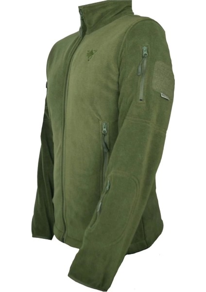Haki 5 Cepli Tüylenme Yapmayan Polar Ceket, Rahat ve Esnek Outdoor Polar Mont modelleri