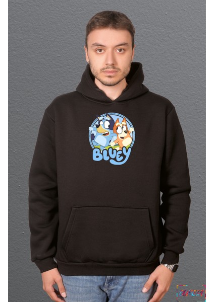 Bluey Bandit Heeler Chilli Heeler Sweatshirt Unisex Kapüşonlu Hoodie