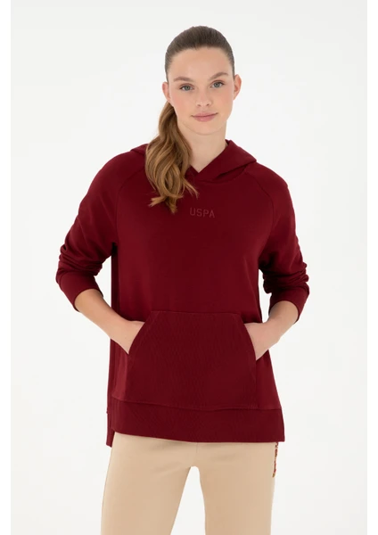 U.S. Polo Assn. Kadın Bordo Sweatshirt 50296944-VR014