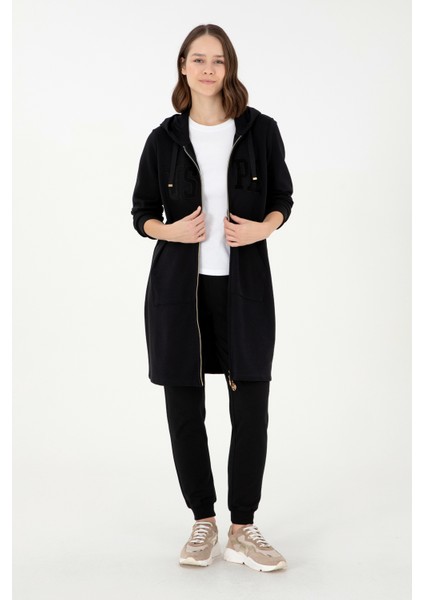 Kadın Siyah Sweatshirt 50289544-VR046 fırsatları