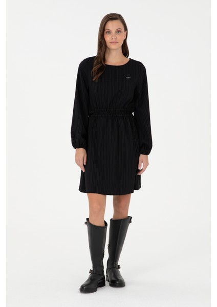 Kadın Siyah Elbise (Dokuma) 50289860-VR046