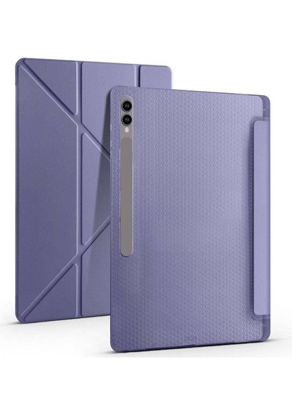 EHZ Teknoloji Galaxy Tab S10+ Wi-Fi (SM-X820) 12.4inç Uyumlu Kalem Bölmeli Uyku Modlu Stand Özelikli Tablet Kılıf