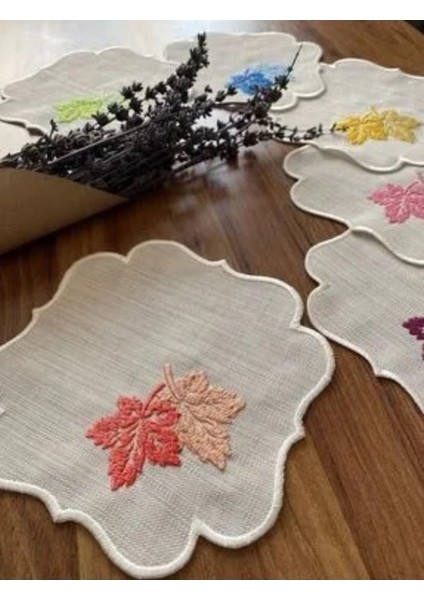 Renkli Yaprak Desenli Kokteyl Sunum Peçetesi fiyatları