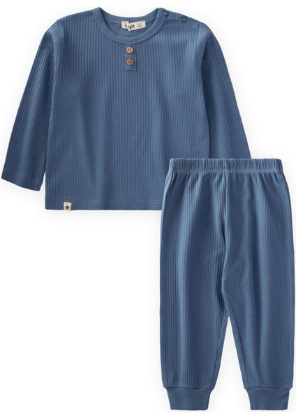 Fitilli Basic Mevsimlik Takım 0-5 Yaş Indigo Mavi