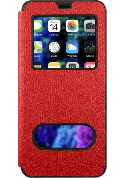 Xiaomi Poco M3 Uyumlu Pencereli Kapaklı Kılıf