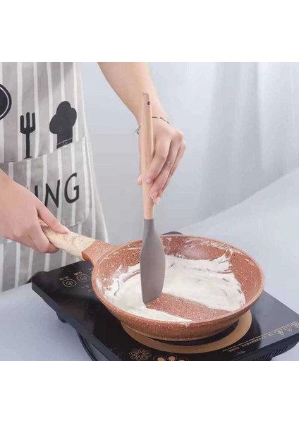 Silikon Sıyırma Spatulası Ahşap Sap (Ash-13) fiyatları