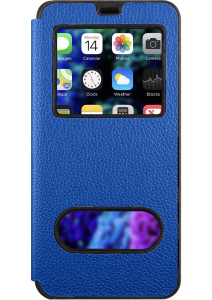 Xiaomi Redmi 9 Uyumlu Pencereli Kapaklı Kılıf