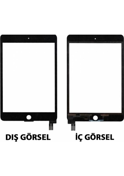 iPad Mini 5 Uyumlu Dokunmatik Lens + Oca + Çerçeve (Siyah) NT-99052