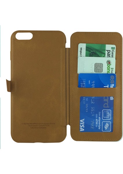iPhone 6 Plus Uyumlu Cüzdan Kapaklı Kılıf