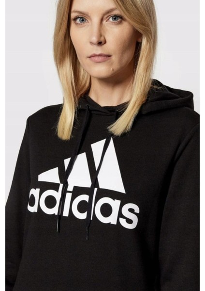 Essentials Relaxed Logo Kapüşonlu Kadın Siyah Sweatshirt indirimleri