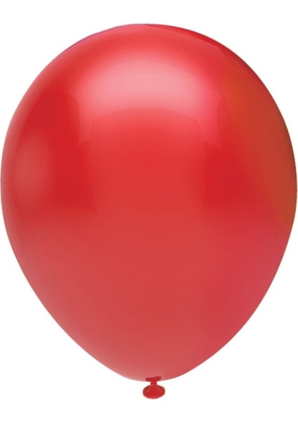 10 adet Kırmızı Renk Kaliteli Mat Pastel Balon