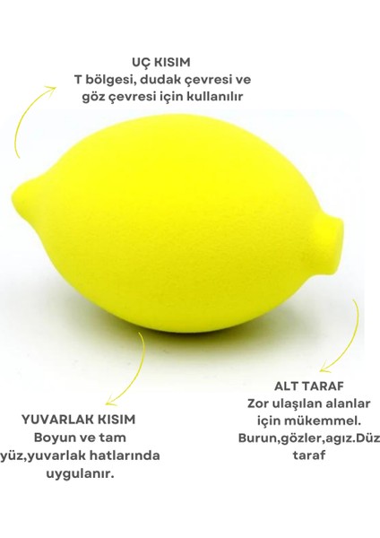 Limon Makyaj Süngeri - Kutulu Makyaj Süngeri Seti - 3'lü fırsatları