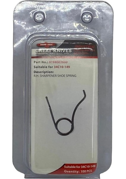 Dik Kumaş Kesim Motoru Zımpara Destek Yayı / 34C10-149