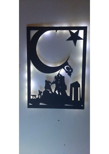 Dt Dekor Treni Çanakkale Kahramanları ve Ay- Yıldız Motifli Ahşap Çocuk-Bebek Gece Lambası fiyatları