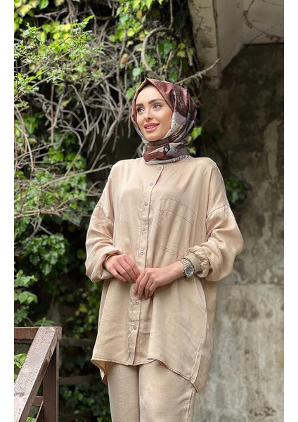 Pantolonlu Takım 6948 Bej