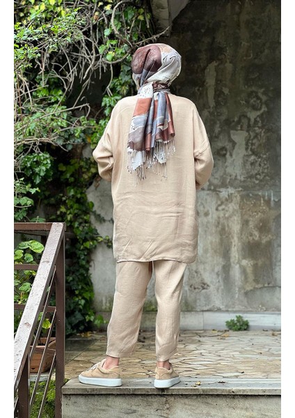 Pantolonlu Takım 6948 Bej