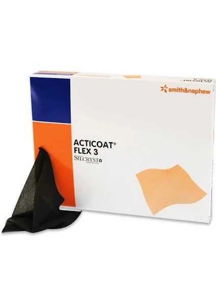 Acticoat Flex-3 Gümüş Kaplı Bariyer Örtüsü 10 cm x 20 cm - 12 Adet