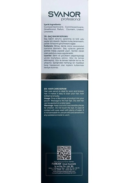 Professional Hair Care (Saç Bakım) Serum 125ml fiyatları