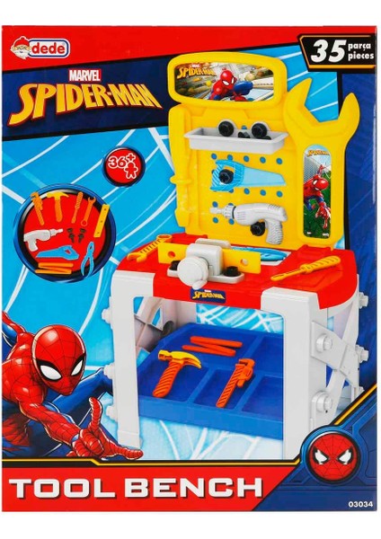 Spıderman Tezgahlı Tamir Seti 35 Parça 73 cm fırsatları