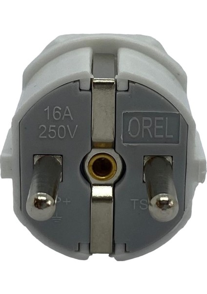 Topraklı Erkek Fiş Düz Tip 16A 250V / Ts Tfb 1010