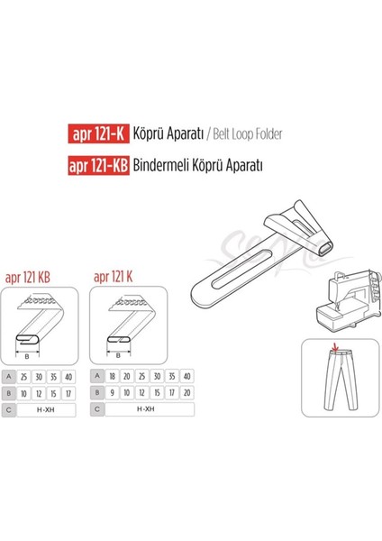 Köprü Aparatı Bindirmeli 30X12MM / Apr 121-KB