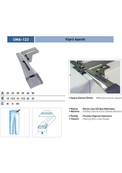 Köprü Aparatı 25X12MM / UMA-123