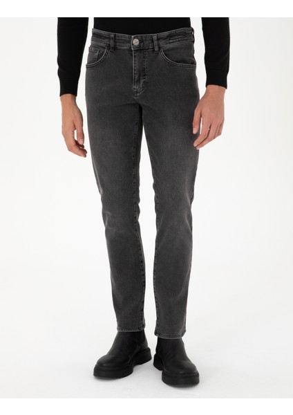 Erkek Antrasit Straight Fit Jean Pantolon 50295891-Vr006