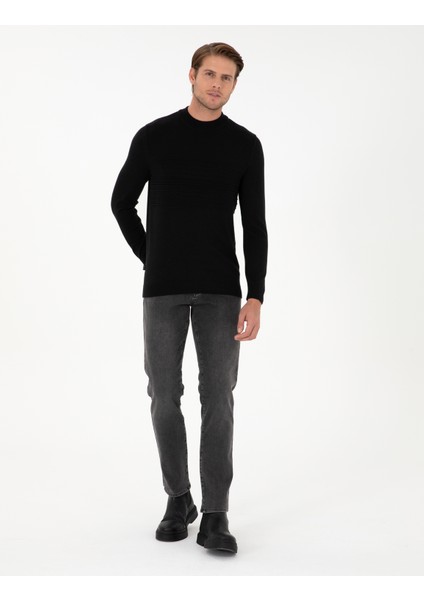 Erkek Antrasit Straight Fit Jean Pantolon 50295891-Vr006