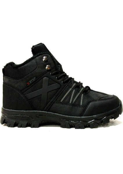 Xstep Siyah Bağcıklı Fermuarlı Outdoor Anatomik Comfort Bot