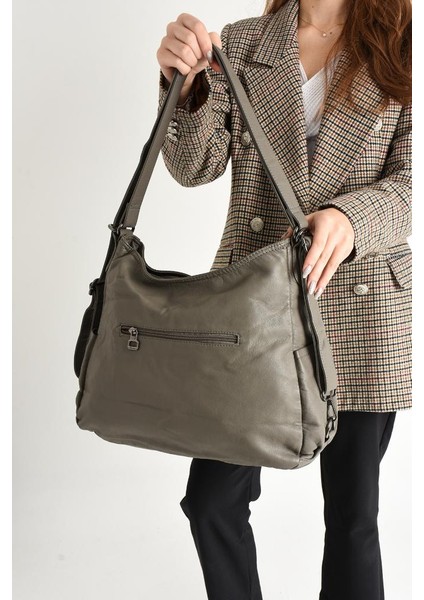 Yıkama Suni Deri Kadın Omuz Sırt Çantası Fonksiyonel Kullanım Bayan Çanta 25*35 cm Postacı Çanta modelleri