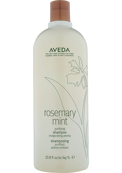 Rosemary Mint Saf Çiçek Kokulu Canlandırıcı Sülfatsız Arındırıcı Vegan Şampuan 1000 ml