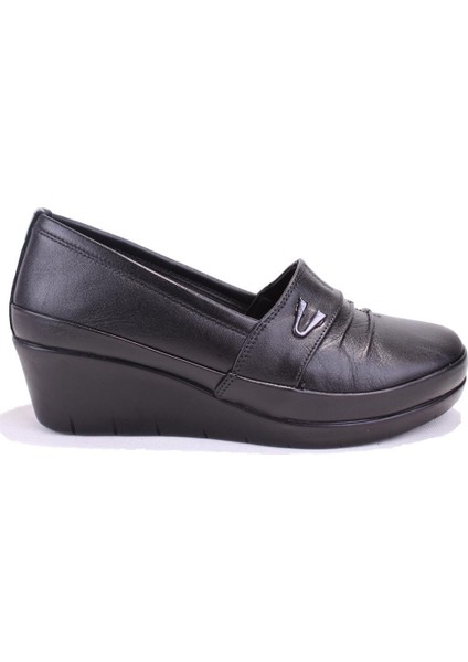 DZA32-244 Siyah Günlük Deri Kadın Ayakkabı fiyatları