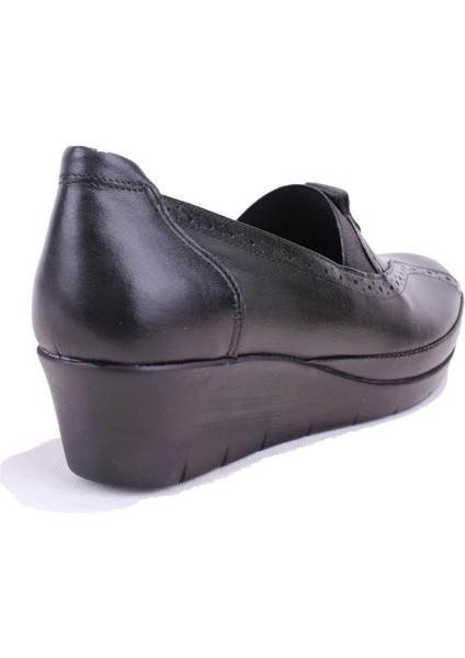 DZA32-888 Siyah Günlük Deri Kadın Ayakkabı fırsatları