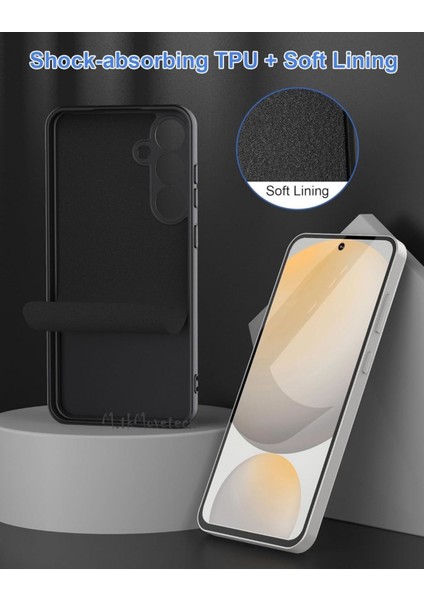 Samsung Galaxy S24 Fe Kılıf Lansman Kamera Korumalı Içi Kadife Yumuşak Renkli Silikon Mat Hisli