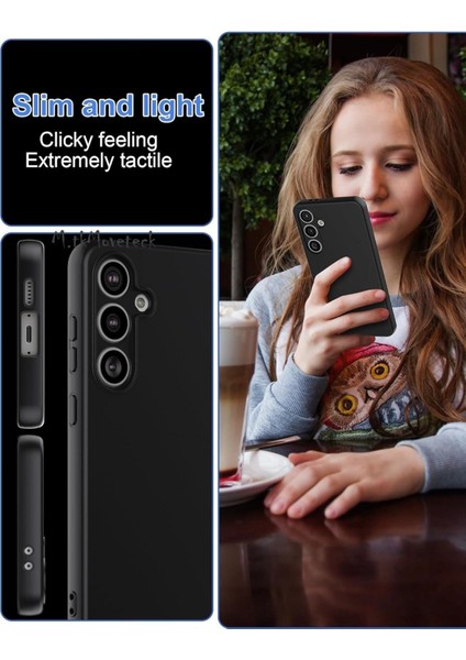 Samsung Galaxy S24 Fe Kılıf Lansman Kamera Korumalı Içi Kadife Yumuşak Renkli Silikon Mat Hisli