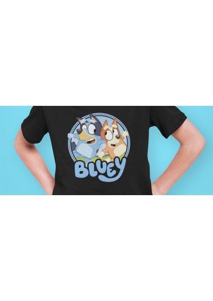 Bluey Bandit Heeler Chilli Heeler Çocuk Tişört T-Shirt