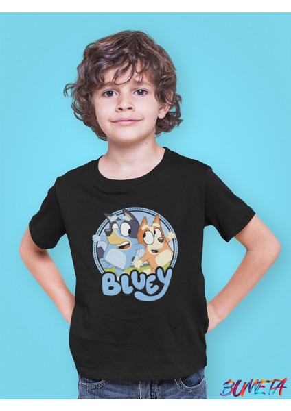 Bluey Bandit Heeler Chilli Heeler Çocuk Tişört T-Shirt