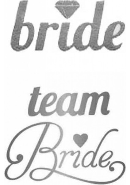 Dövme Team Brıde Kalpli Varaklı Gümüş Pk:12 fiyatları