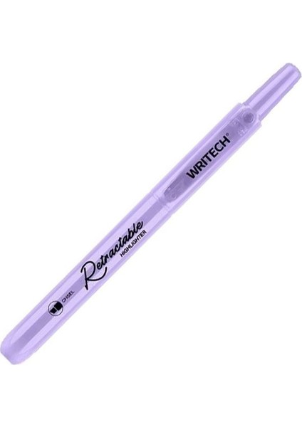 W-805S Basmalı Fosforlu Kalem Pastel Lila - 12'li Kutu