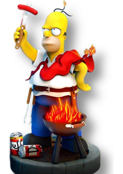 Homer Bbq Figürü (20 Cm)