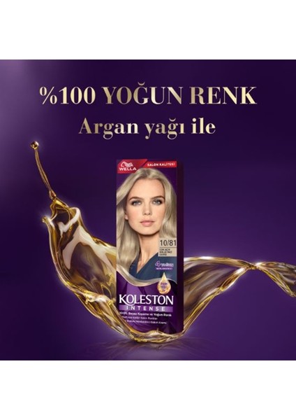 Koleston Intense Saç Boyası 10/81 Çok Açık Küllü Inci Sarısı - Salon Kalit - LKM2184-4165