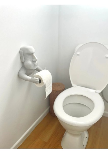 Moai Toilet Roll Holder Tuvalet Kağıdı Askısı