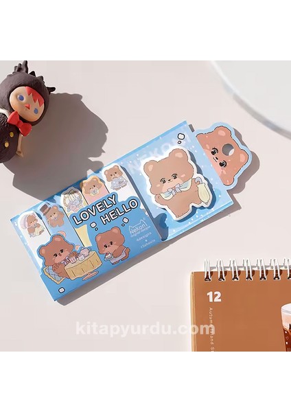Sevimli Ayı Yapışkan Not Seti Index Sticker GGK ZE004
