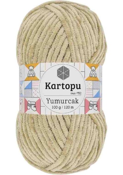 Yumurcak 5 Adet Kadife ip No 856 Bej