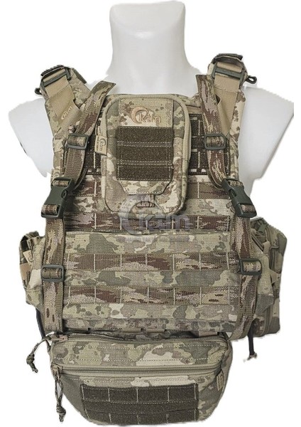 Kuyak-Ata® Makinalı Tüfek Hücum Yeleği, Model-4, Kara Kuvvetleri Tsk Kamuflaj