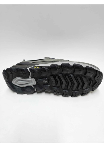 Hakiki Deri Gri Nubuk Kışlık Esnek Kauçuk Taban Erkek Ayakkabı C-82500116BLL fırsatları